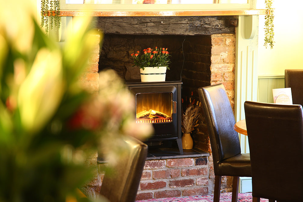 Cosy fireplace