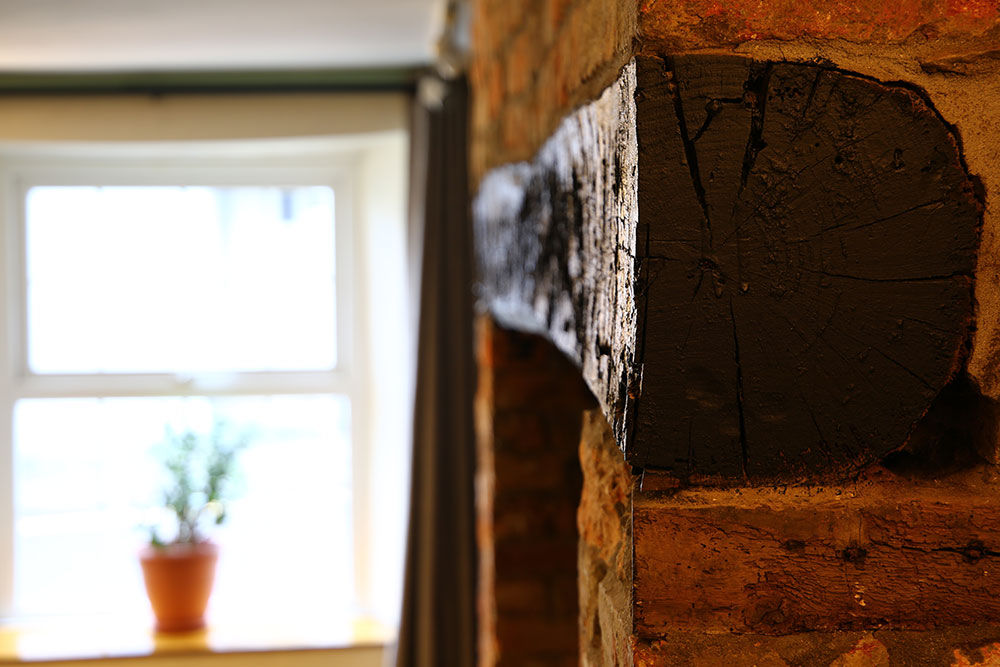 Very old original fireplace lintel